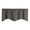Deep Grey, variant on Short Curtain Panel Solid Color Valance Half Drape For Kitchen Windows Dark Blue