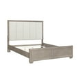 thumbnail image 3 of Ennesley Gray Wood Upholstered Panel Bed, King Size, 3 of 6