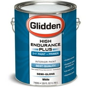 Glidden High Endurance Plus Interior Semi-Gloss, White, 1 Gallon