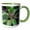 Green/White, variant on 3drose, Ti Plant, Cordyline Fruticosa, 11oz Two-tone Red Mug