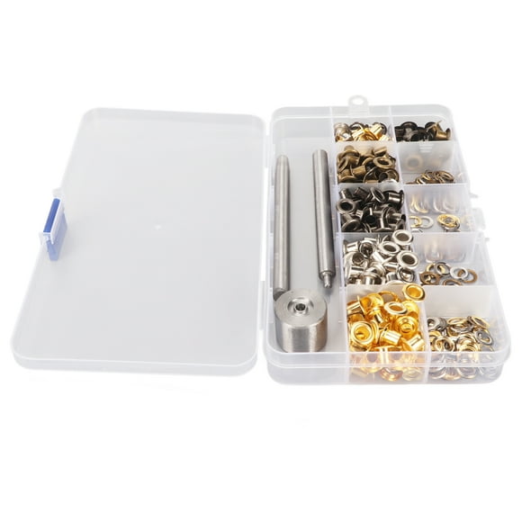 Grommet Tool Kit, 5mm Easy Installation Multi Purpose Eyelets Tool Kit with 2 Punch for Repair
