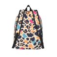 thumbnail image 4 of Casual Canvas Backpack Without Interlayer Large Capacity Stick Bag Design For Outdoor Shopping Office Outdoor Sports Animal Print Style Mediumorchid_2 Medium, 4 of 7