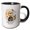 Black/White, variant on 3drose, Zombies Love Brains. You Are Safe. Sarcastic Funny Halloween Gift, 11oz Two-tone Black Mug