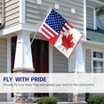 thumbnail image 4 of (2 pack) Anley Fly Breeze 3x5 Feet America Canada Friendship Flag - Friendship Forever US CA Flag with Brass Grommets, 4 of 8