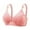 Pink, variant on Herrnalise Women's Lace Edge Vertical Stripe Back Bra Padded Bra Wireless Lingerie For women