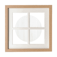 thumbnail image 1 of Bois Blanc Veines Motif Cadre de Fond Mur Table Affichage 4 Ouvertures Image, 1 of 3
