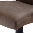 thumbnail image 2 of Simpli Home Brewer Faux Leather Swivel Office Chair in Distressed Brown, 2 of 17