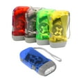 thumbnail image 7 of UDIYO 4Pcs Portable Hand Press Power 3 LED Flashlight Torch Travel Camping Light Lamp, 7 of 7
