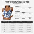 thumbnail image 2 of Sports Bra For Women, Cute Sapphire Blueberry Sports Bras For Women High Support, Workout Tank Tops Woman With Removable Cups, 2 of 8
