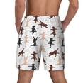 thumbnail image 4 of Uemuo Yoga Labrador Retriever Pattern Mens Swim Trunks Quick Dry Board Shorts with Mesh Lining, Stretch Beach Shorts Quick Dry No-Chafing Board Shorts-Medium, 4 of 9