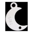 thumbnail image 3 of 5 piezas de dijes para pendientes de plata de ley con forma de luna. Luna de 10x7 mm, 3 of 9