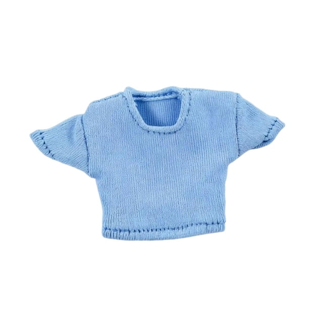 Camiseta corta para figura de acción femenina a escala 1/12 para figura de acción de 6 pulgadas. Estilo profesional y moderno. Azul