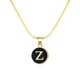 thumbnail image 1 of 26 Collar Inicial Forma Redonda 26 Alfabeto Cadena Collar A Z 26 Alfabeto Inicial Collares de Oro para Mujeres Niñas, 1 of 3