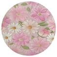 thumbnail image 3 of Floral Colorful Flower Washable Round Rug -Circle Area Rugs for Nursery Bedroom, Vintage Non Slip Non Shedding Low Pile Carpet for Living Room Coffee Table Entryway, 3 of 6