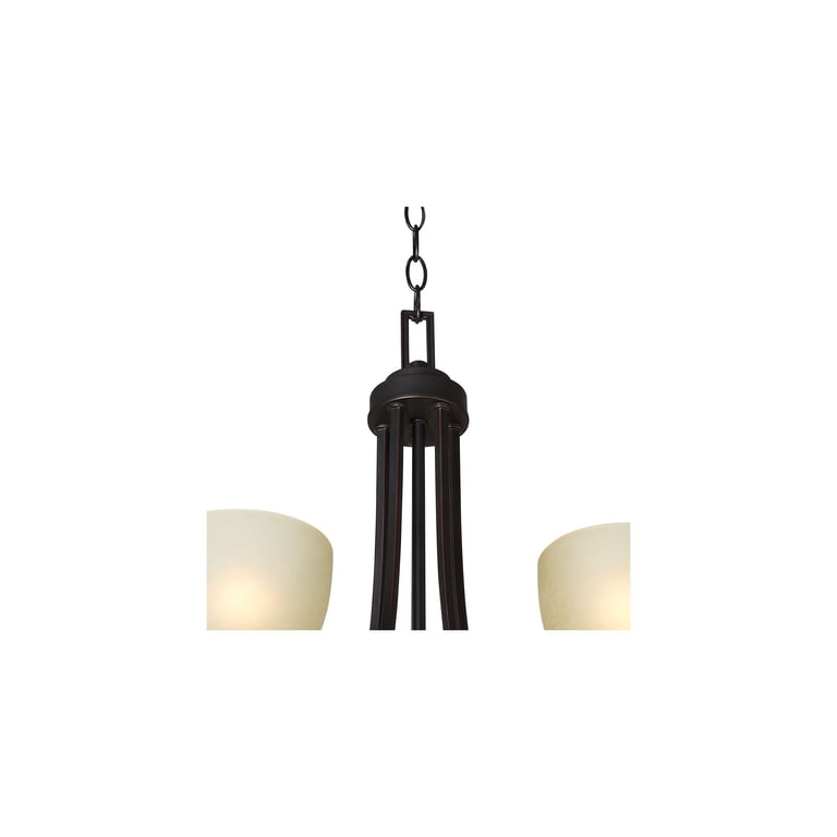 Franklin Iron Works La Pointe Oil Rubbed Bronze Pendant Chandelier 26" Wide Rustic Oatmeal Linen Shade 5 Light Fixture For Dining Room Kitchen Island