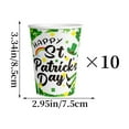 thumbnail image 2 of Best Bargains St. Patrick's Day Party Supplies Set - 60 Piece Disposable Tableware Kit with Plates, Cups & Cutlery | Eco-Friendly Paper Dinnerware for Irish Holiday Celebrations, Family Gatherings, 2 of 2