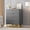 Gray, variant on EastVita Modern 4 Drawer Dresser Wide Chest with Gold Metal Legs and Handles Wood Storage Organizer for Bedroom Living Room Hallway Black
