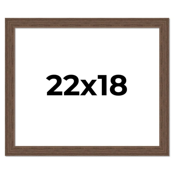 22x18 Frame Brown Distressed Barnwood Picture Frame | Rustic Farmhouse Photo Frame Includes UV