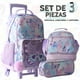 thumbnail image 1 of US Urban Juego Escolar Mochila con Carrito Lonchera y Estuche para Niños y Niñas  (morado mariposa), 1 of 6