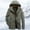 X-432Army Green, variant on YMNXA Mens Winter Coats With Hood Long Sleeve Solid Color Zip Up Plush Thickened Warm Jacket With Pocket For Outdoor Activities Army Green L