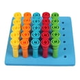 thumbnail image 3 of Peg Board Set Toys, Educational Fun Building Skills Plastic Material Play Brainy Peg Toy Set  for Game, 3 of 8