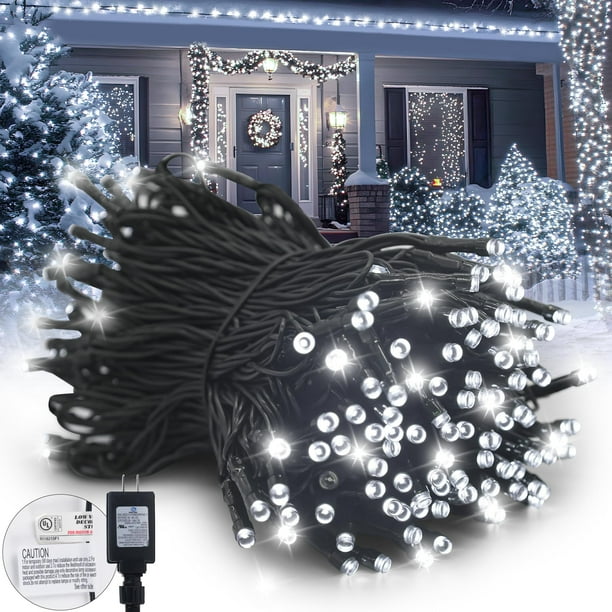 Guirnalda de Luces Navideñas Kwaiffeo Blanca 30 m 300 LED Impermeable 8 Modos