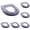 Grey 6PCS, variant on Warm Zipper Bathroom Toilet Seat Mat Cushion Winter Soft Closestool Plush Cover Violet Grey