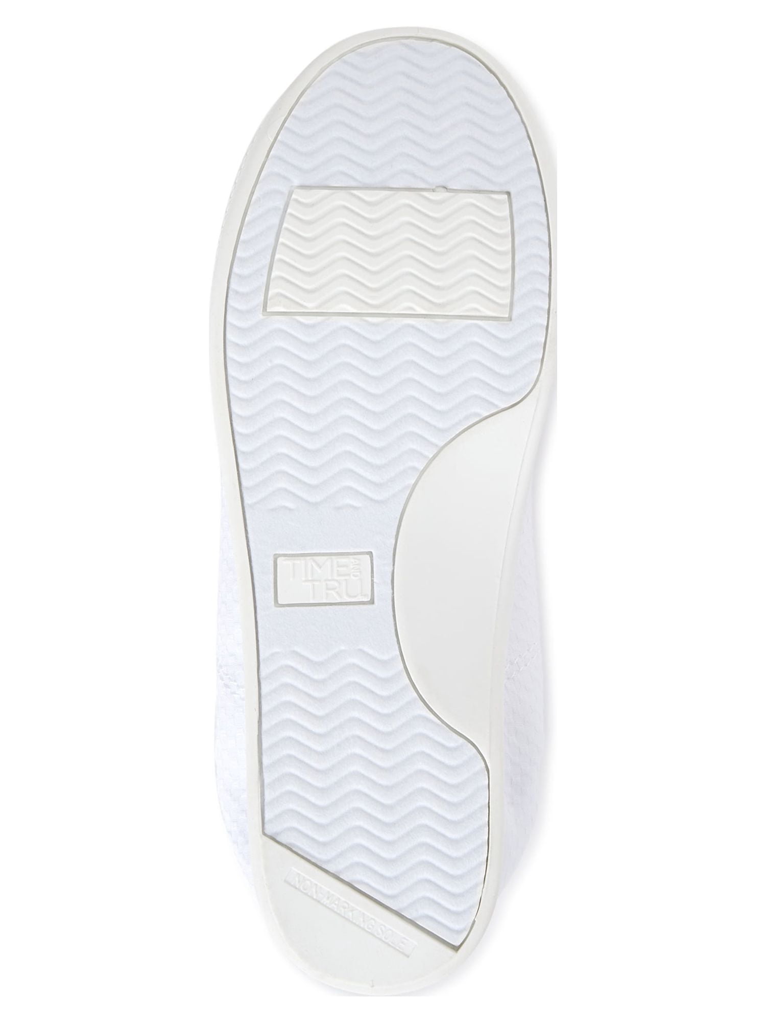 Time and Tru Women's Scrunch Back Slip On Sneakers, Sizes 7-12, Wide Width Available