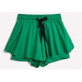 thumbnail image 6 of Hurxie 2 in 1 Double Layer Running Shorts for Women 3" - High Waisted for Athletic Tennis Workout with Pockets Green,S, 6 of 6