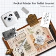thumbnail image 3 of Impresora de pegatinas LFPERT TP6S, mini impresora térmica portátil, máquina para crear pegatinas sin tinta con Bluetooth, impresora de bolsillo para iOS y Android, ideal para gráficos de estudio, not, 3 of 5