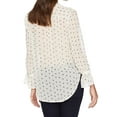 thumbnail image 2 of Lucky Brand Womens Mix Print Peasant Blouse, Off-White, X-Small, 2 of 3
