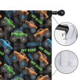 thumbnail image 4 of Blackout Kids Curtains,Monster Cartoon Truck Black Pattern Children's Insulated Curtains Set Of 2,Bedroom Essentials,Toddler Room Decor 52"x84", 4 of 5