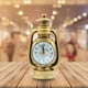thumbnail image 1 of Lámpara de aceite Reloj despertador / Números arábigos creativos clásicos coración Artículos de decoración Reloj de / para dormitorio Bronce Baoblaze Despertador, 1 of 8