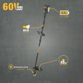 thumbnail image 2 of Caterpillar Cat® DG610 60V 15" Brushless Line Trimmer with Dual Line Bump Feed Head (2.5ah Battery & Charger Included), 2 of 11