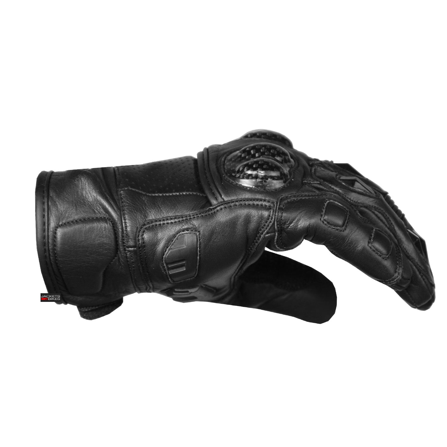 Men's Premium Cowhide Leather Motorcycle Gloves Cruising Riding Street Racing ATV Dirt Bike Motocross Palm Sliders Knuckle Armor Protected Powersports Biker Gear Glove Black M