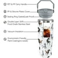 thumbnail image 2 of Horse Tumbler with Handle 30oz Stainless Steel Flip Straw Cup with Lid Insulated Horse Water Bottle Coffee Mug Gifts for Women Men Gift for Horse Lovers, 2 of 6