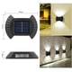 thumbnail image 2 of Luz de pared solar decoración al aire libre jardín patio hogar luz de pared impermeable arriba y abajo luminosa luz de pared decorativa al aire libre, 2 of 3