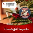 thumbnail image 4 of He Knows When You've Been Drinkin' Santa Ceramic Ornament - Funny Joke Humor Joke Gift - 3 Inch Christmas Tree Round Ornament - Xmas Holiday Decor - String Included - ORN0019, 4 of 5