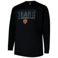 thumbnail image 2 of Men's Profile  Black Chicago Bears Big & Tall Pop Long Sleeve T-Shirt, 2 of 3