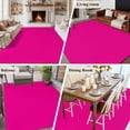 thumbnail image 6 of Rose Pink Area Rugs 5x8 for Living Room, Farmhouse Solid Pink Color Modern Art Non Slip Washable Rug Runner, Low Pile Indoor Floor Carpet Mat Bathroom Rugs for Bedroom, Kids Room, 6 of 9