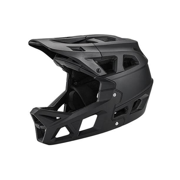 Casco integral para bicicleta BMX, transpirable, para motocicleta, monopatín y bicicleta. Negro L