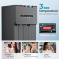 thumbnail image 4 of Simzlife Water Dispenser Self-Cleaning Bottom Loading 3 Temperatures - Cold/Hot/Warm Display  Black&Silver, Height 41", 4 of 9