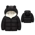 thumbnail image 3 of Winter Infant Kids Baby Girls Boys Coat 3D Ears Hooded Long Sleeve Warm Outfits, 3 of 4