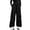 Fleece-Black, variant on Girls Cargo Pants Fleece Elastic Waistband Relaxed Fit Hop Wide Leg with Multipule Pocket for Fall Winter Wear Fleece-Purple,5-6 Years