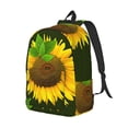 thumbnail image 2 of Balery Sunflower3 Vintage Canvas Backpack for Men and Women - Large Capacity, Durable Travel Laptop Bag for School, Work, Hiking, and Outdoor Activities, 2 of 7