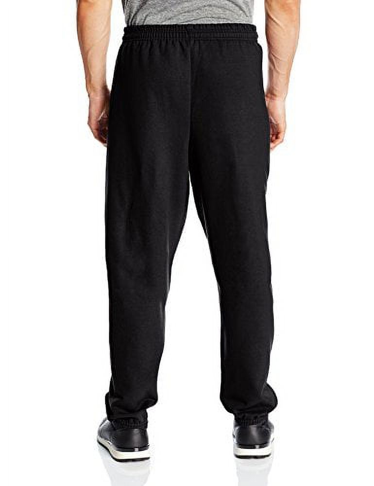 Hanes Men's EcoSmart Fleece Sweatpant, Black, Medium Pack of 2 - image 2 of 3