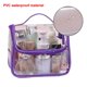 thumbnail image 4 of Style 1 Bolsa de cosméticos transparente de PVC, de la mano con una simple bolsa de lavado impermeable para almacenamiento de viaje., 4 of 5