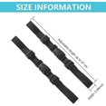 thumbnail image 2 of Heavy Duty Adjustable Chest Strap For Backpack - Rucksack Sternum Strap With Buckle (2 Pairs, Black), 2 of 5