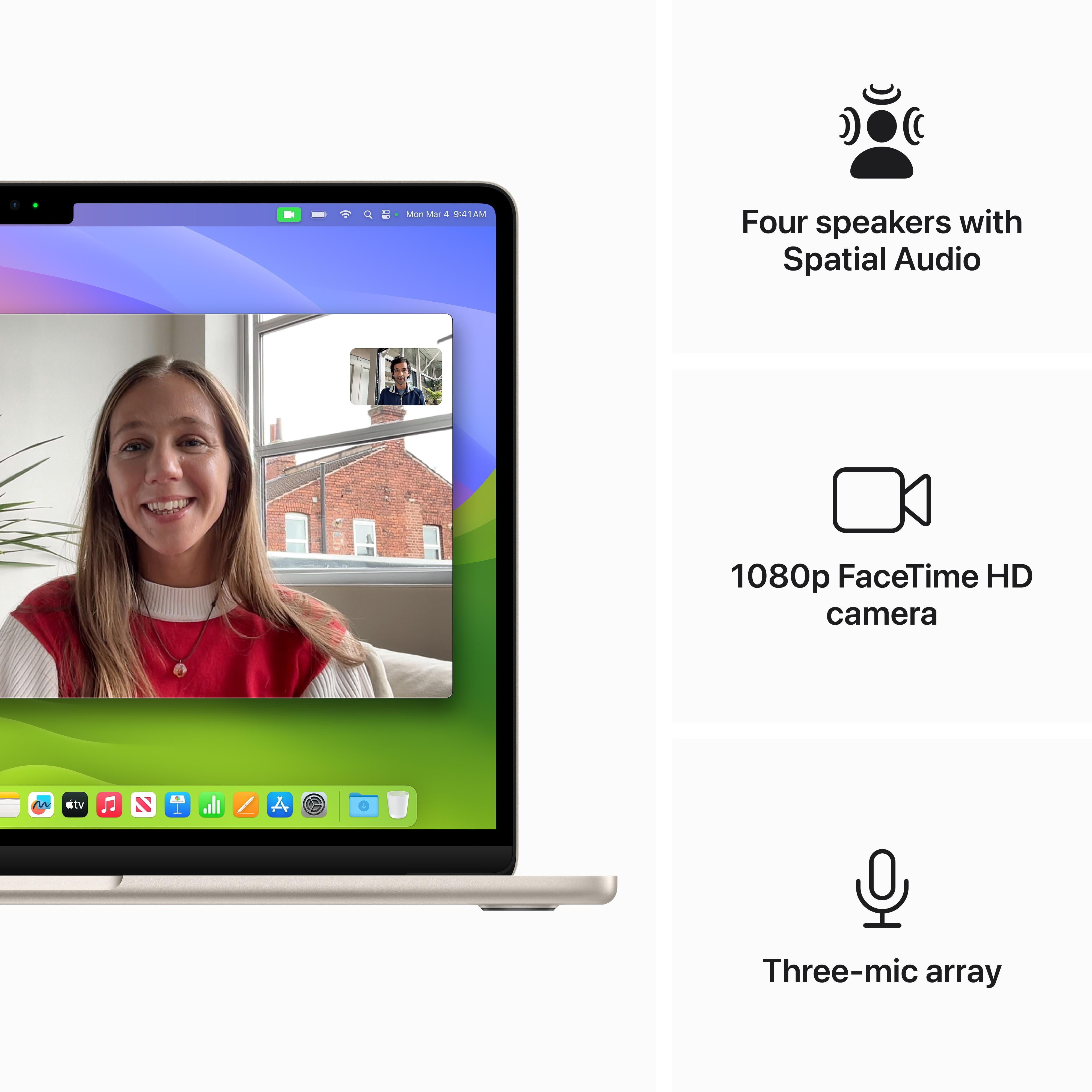 Apple 13-inch MacBook Air: Apple M3 chip with 8-core CPU and 10-core GPU, 16GB, 512GB SSD - Starlight