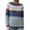 Sky Blue, variant on LUOGENLI Womens Sweaters Fall Fashion Fair Knitted Sweater Long Sleeve Boat Neck Retro Lightweight Pullover Top for Fall Winter Sky Blue Size XXXL